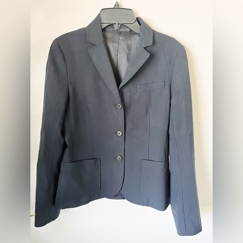Theory Three Button Blazer Front Pockets Women’s … - image 2